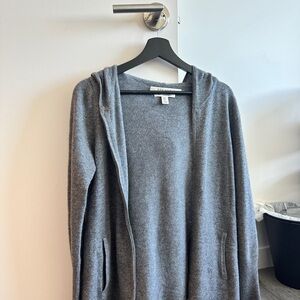 Max Studio Gray Cashmere Blend Cardigan